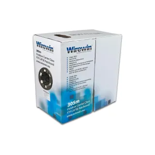 Wirewin Câble de renvoi VKBOX OUTDOOR 305.0 Cat 5e, FTP, 305 m, Noir