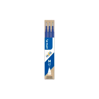 Pilot Cartouche Recharge Frixion 3 pièces, Bleu, 0.7 mm