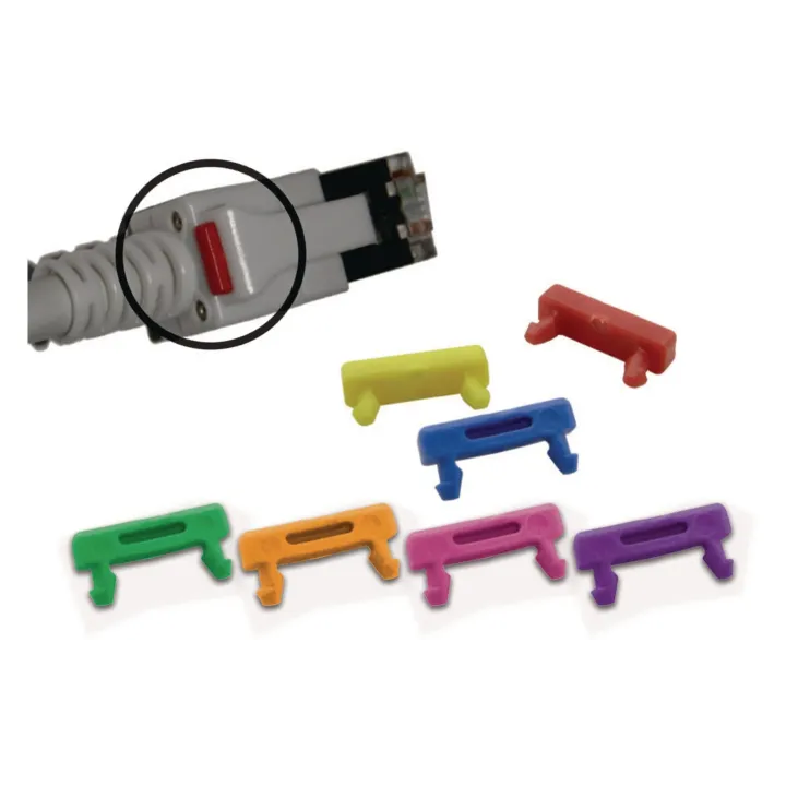 Wirewin Clip Cordon de brassage LED 100 pièces Rouge