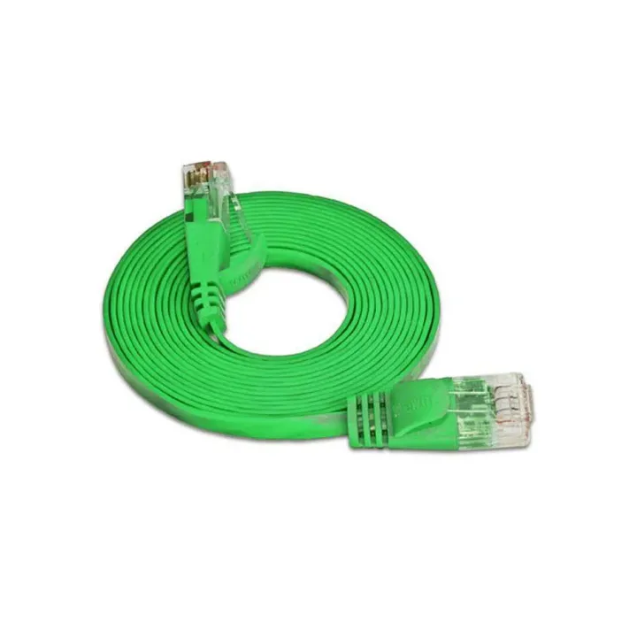 SLIM Câble patch slim RJ-45 - RJ-45, Cat 6, UTP, 0.25 m, Vert