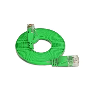 SLIM Câble patch slim RJ-45 - RJ-45, Cat 6, UTP, 7.5 m, Vert