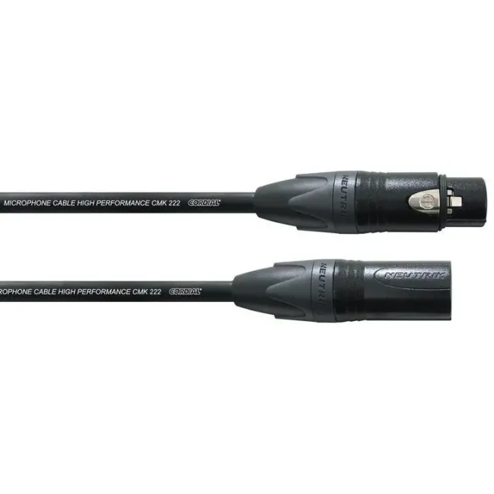 Cordial Câble XLR XLRm-XLRf 10 m, Noir