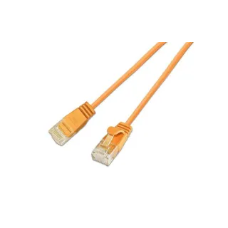 SLIM Câble patch slim RJ-45 - RJ-45, Cat 6, UTP, 0.5 m, Orange