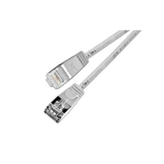 SLIM Câble patch slim RJ-45 - RJ-45, Cat 6, U-FTP, 0.5 m, Gris