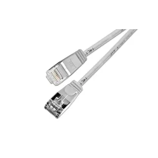 SLIM Câble patch slim RJ-45 - RJ-45, Cat 6, U-FTP, 15 m, Gris