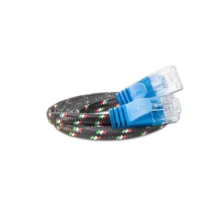 SLIM Câble patch slim RJ-45 - RJ-45, Cat 6, UTP, 0.5 m, Bleu