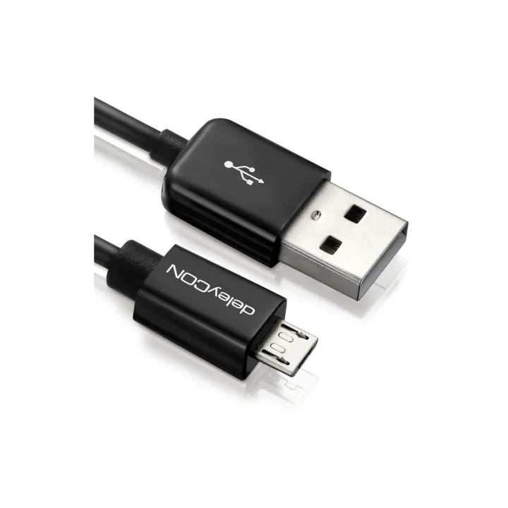 deleyCON Câble USB 2.0  USB A - Micro-USB B 3 m