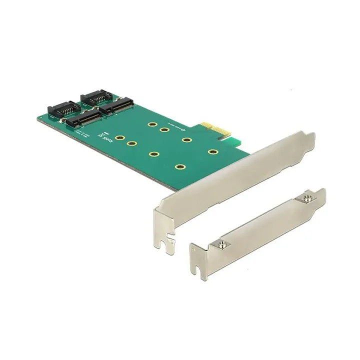 Delock Adaptateur de bus hôte Controller PCI-ex4 - M.2, 2Port