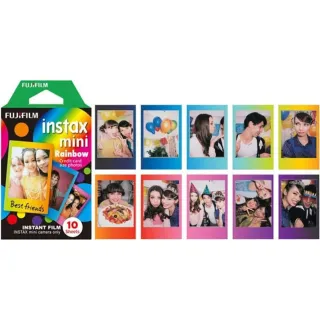 Fujifilm Film instantané Instax Mini Rainbow 10 feuilles