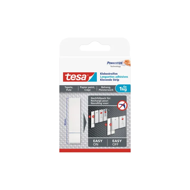 tesa Bandes adhésives 1 kg pour papier peint + plâtre