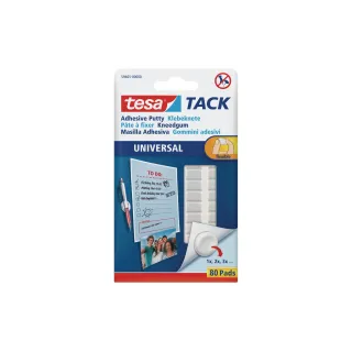 tesa Pâte modelable fixante TACK Universal 80 Pièce-s, Blanc