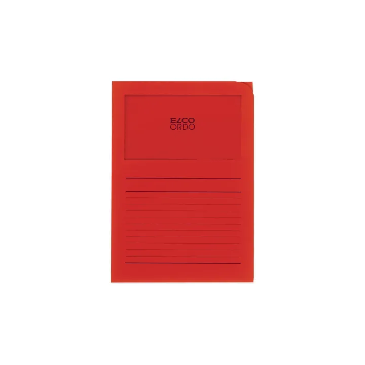 ELCO Pochette transparente Ordo Classico Rouge, 100 pièces