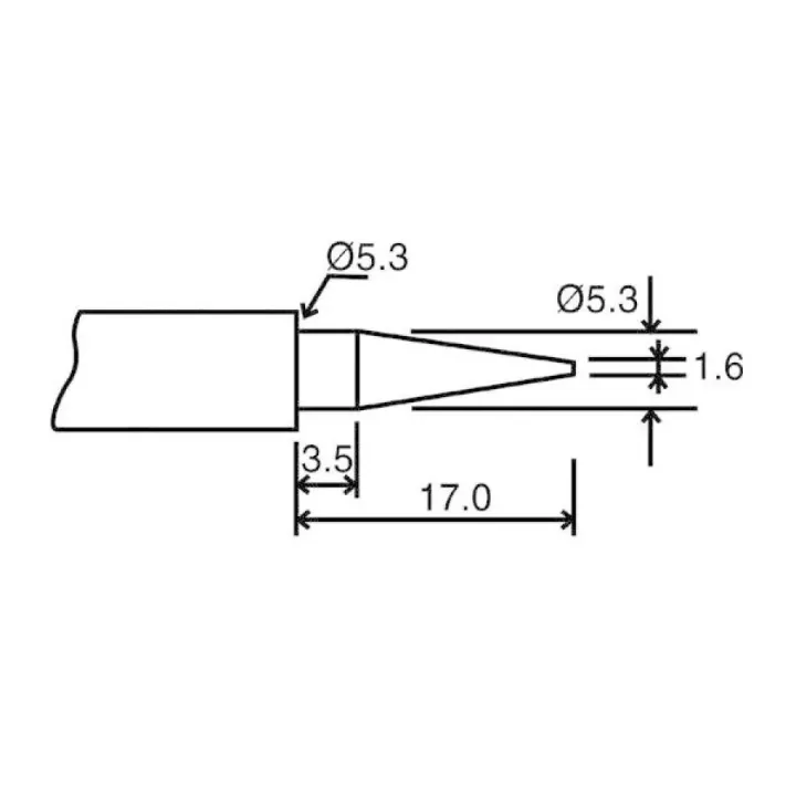 Velleman Pointe de brasage BITC10N1 rond 1.6 mm