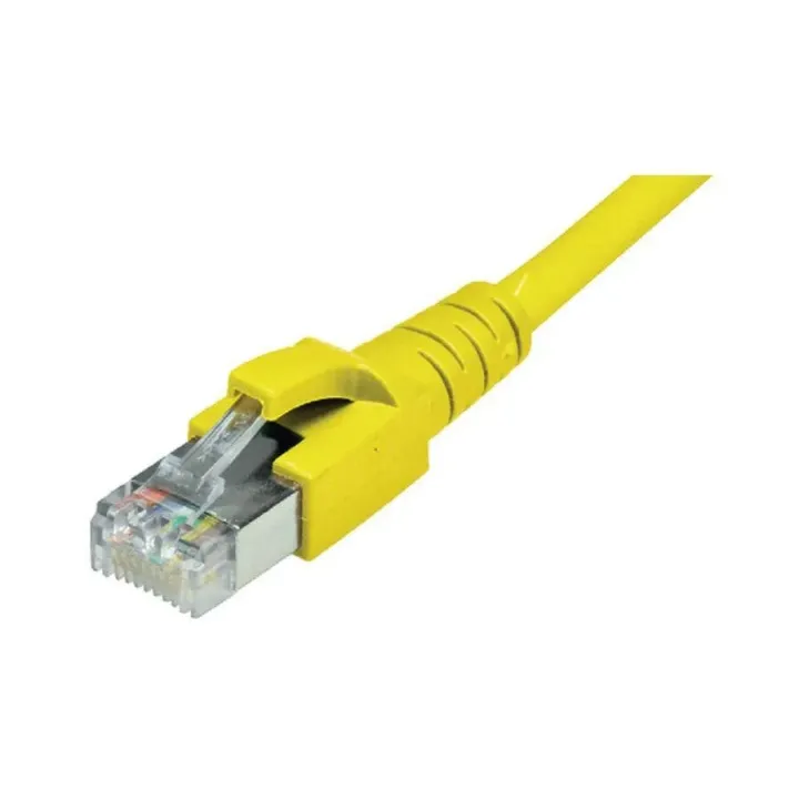 Dätwyler IT Infra Câble patch RJ-45 - RJ-45, Cat 6A, S-FTP, 0.5 m, Jaune