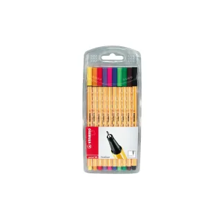 STABILO Fineliner point 88 10 pièces, multicolore