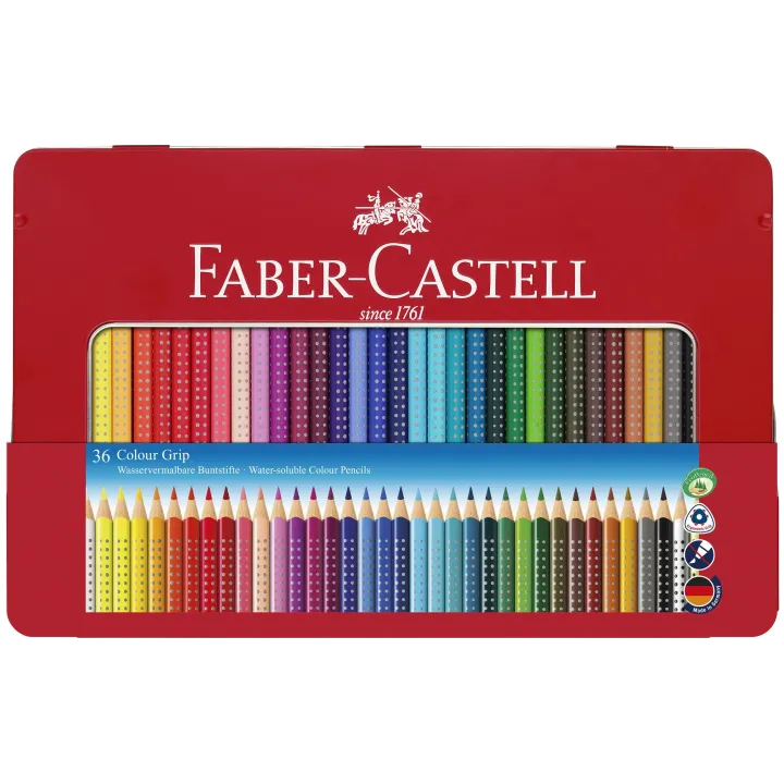 Faber-Castell Crayons de couleur Colour Grip 36 pièces