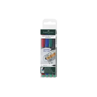 Faber-Castell Stylo à feuilles S Lot de 4, permanent