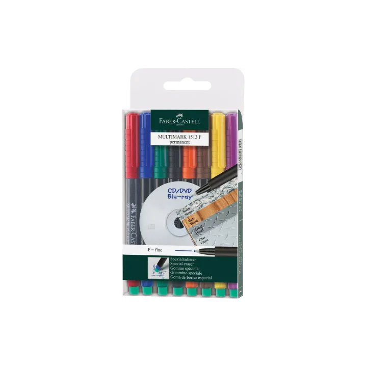 Faber-Castell Marqueur CD-DVD Multimarker F permanents Caisse de 8