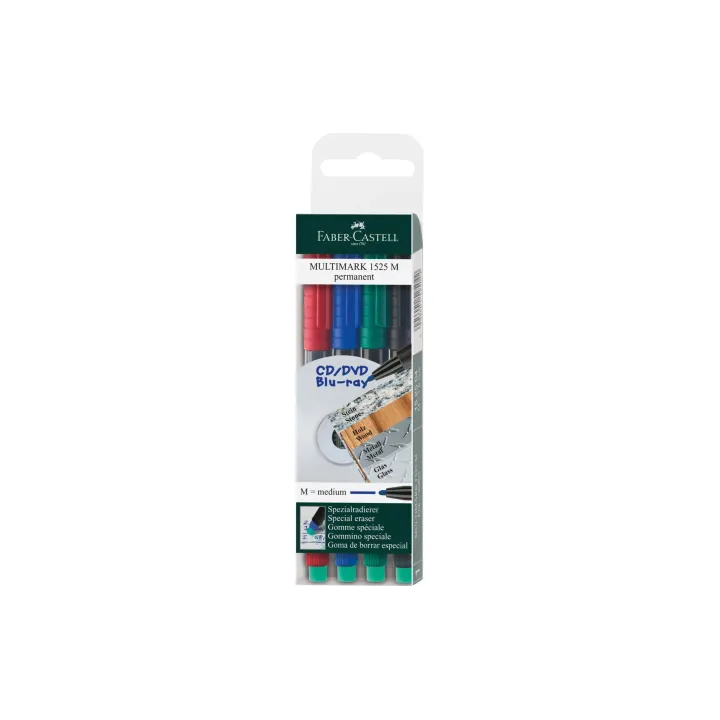 Faber-Castell Marqueur CD-DVD Multimarqueur M permanent Caisse de 4