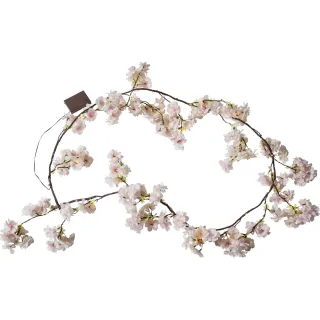 Star Trading Guirlande Cherry Flower, 48 LED, 1.8 m, rose