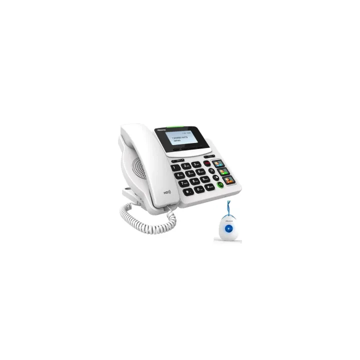 Akuvox Téléphone de bureau HCP-R15P incl. avec émetteur dappel durgence Blanc