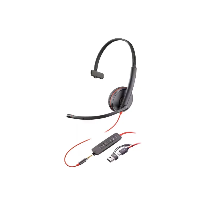 Poly Casque Blackwire 3215 Mono USB-A-C