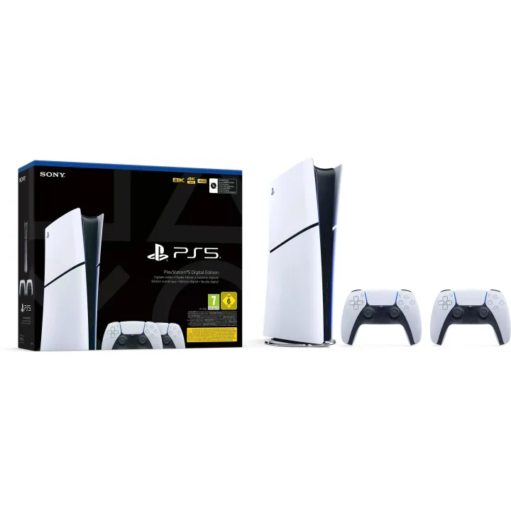 Sony Console de jeu PlayStation 5 Slim – Digital Edition 2x DualSense