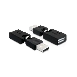 Delock Adaptateur USB 2.0 Prise USB-A - Prise USB-A orientable