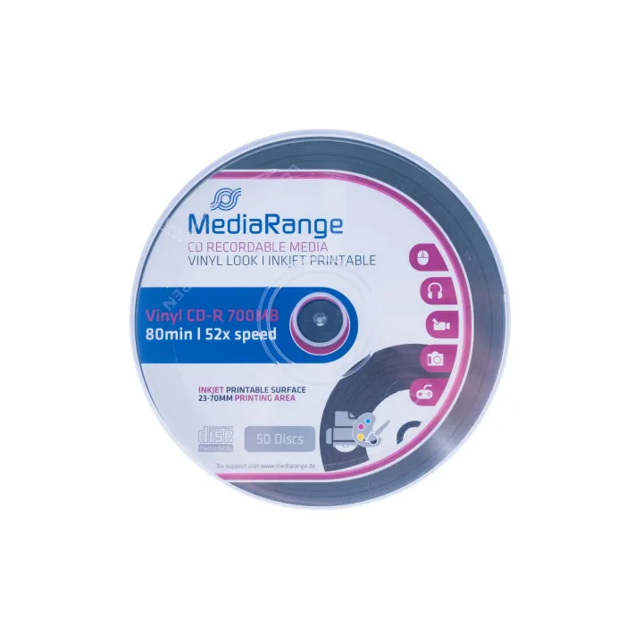 MediaRange CD-R Support 700 MB, broche (50 pièces)