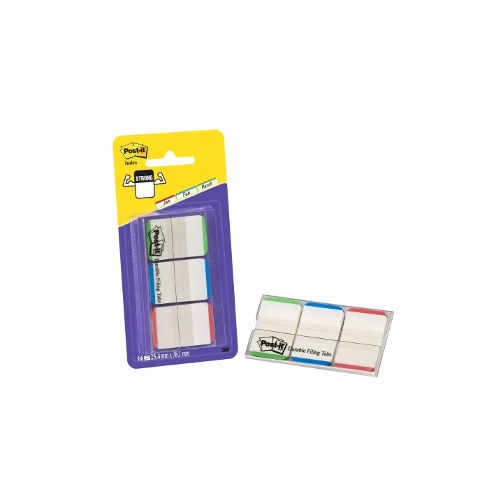 Post-it Marque-page Index Strong Vert-Bleu-Rouge, 3 Pièce-s