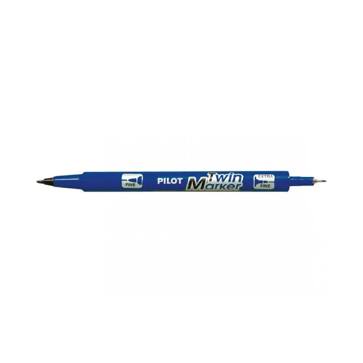 Pilot Marqueur indélébile Twin Bleu