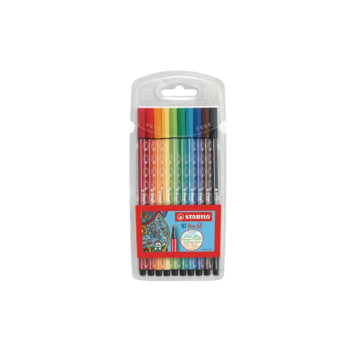 STABILO Feutres de coloriage Pen68 10 pièces