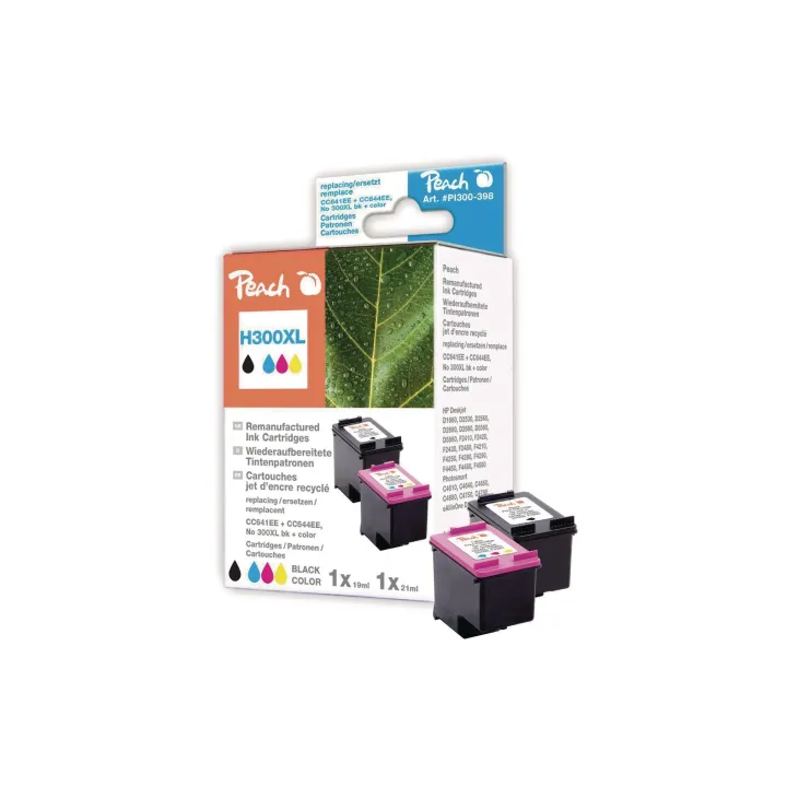 Peach Kits d’encre HP Nr. 300XL (CC641EE-CC644EE) BK, C, M, Y