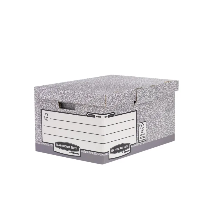 Fellowes Boîte d’archivage Bankers Box Gris, 10 pièces