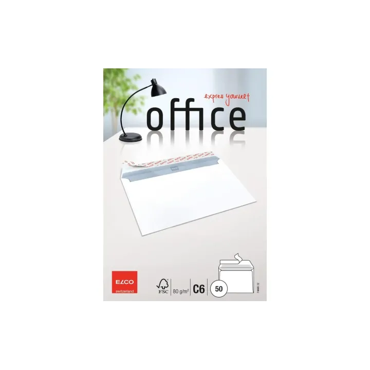ELCO Enveloppe Office C6 sans fenêtre, 50 pièces