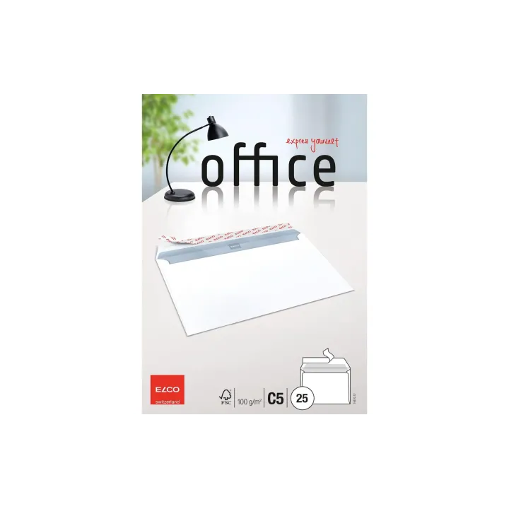 ELCO Enveloppe Office C5 sans fenêtre, 25 pièces