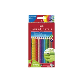 Faber-Castell Crayons de couleur Jumbo Grip 12 pièces