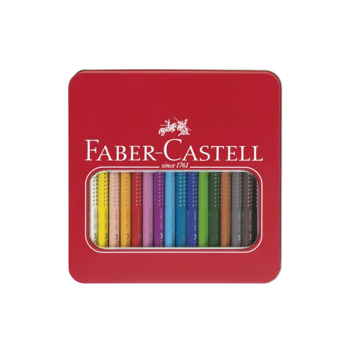 Faber-Castell Crayons de couleur Jumbo Grip 16 pièces