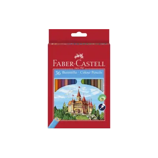 Faber-Castell Crayons de couleur Castle Eco 36 pièces