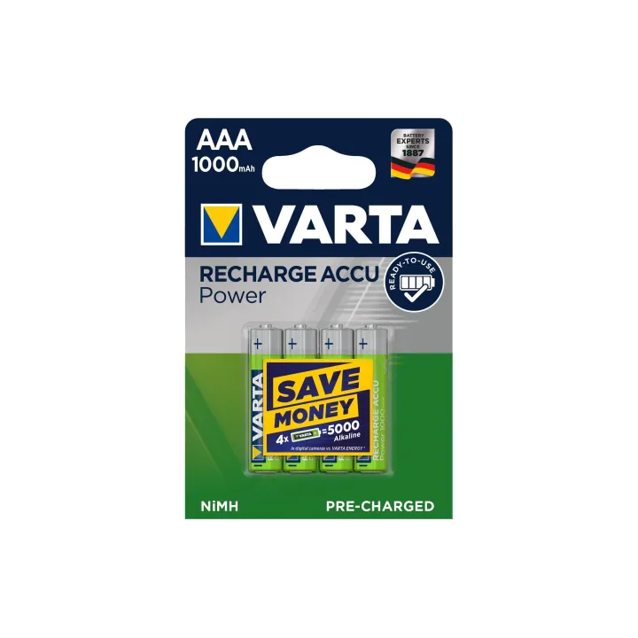 Varta Batterie 4x AAA 1000 mAh 1000 mAh