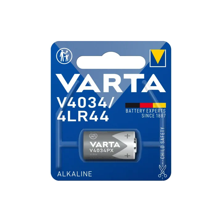 Varta Pile bouton V4034PX- 4LR44 1 Pièce-s