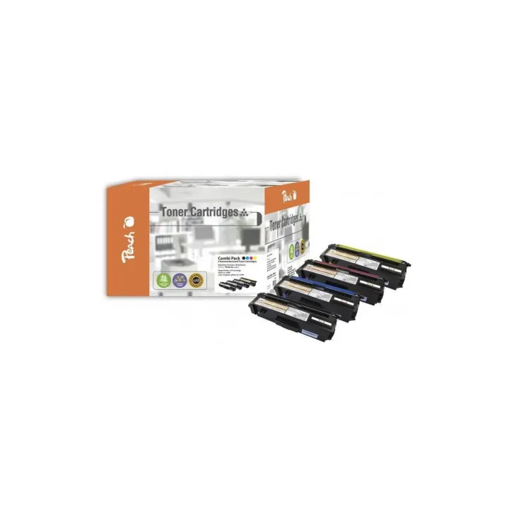 Peach Kits de toner Brother TN-325 BK, C, M, Y