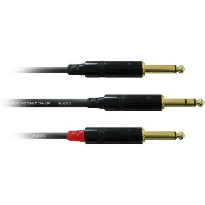 Cordial Câble audio jack 6.3 mm - jack 6.3 mm 0.9 m