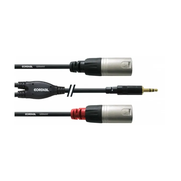 Cordial Câble audio CFY 1.8 WMM jack 3.5 mm - XLR 1.8 m