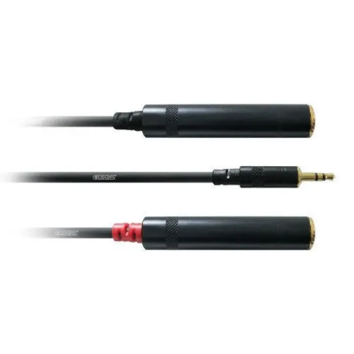 Cordial Câble audio jack 3.5 mm - jack 6.3 mm 0.3 m