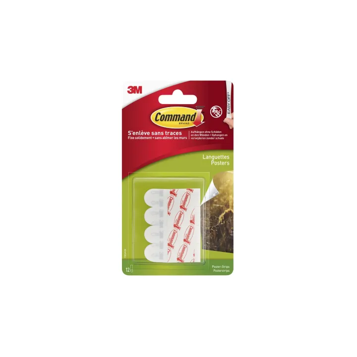 Command Pastille adhésive Command 15 mm x 0.05 m, Blanc