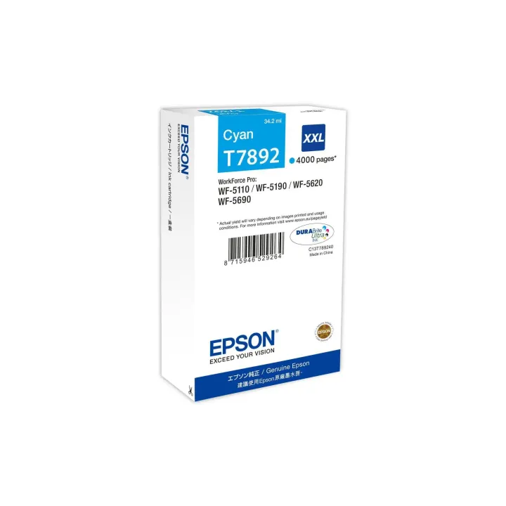 Epson Encre C13T789240 Cyan