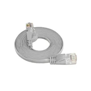 SLIM Câble patch slim RJ-45 - RJ-45, Cat 6, UTP, 7.5 m, Gris