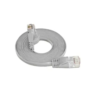 SLIM Câble patch slim RJ-45 - RJ-45, Cat 6, UTP, 25 m, Gris