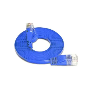 SLIM Câble patch slim RJ-45 - RJ-45, Cat 6, UTP, 0.5 m, Bleu